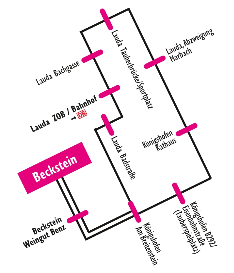 Streckenplan Busshuttle